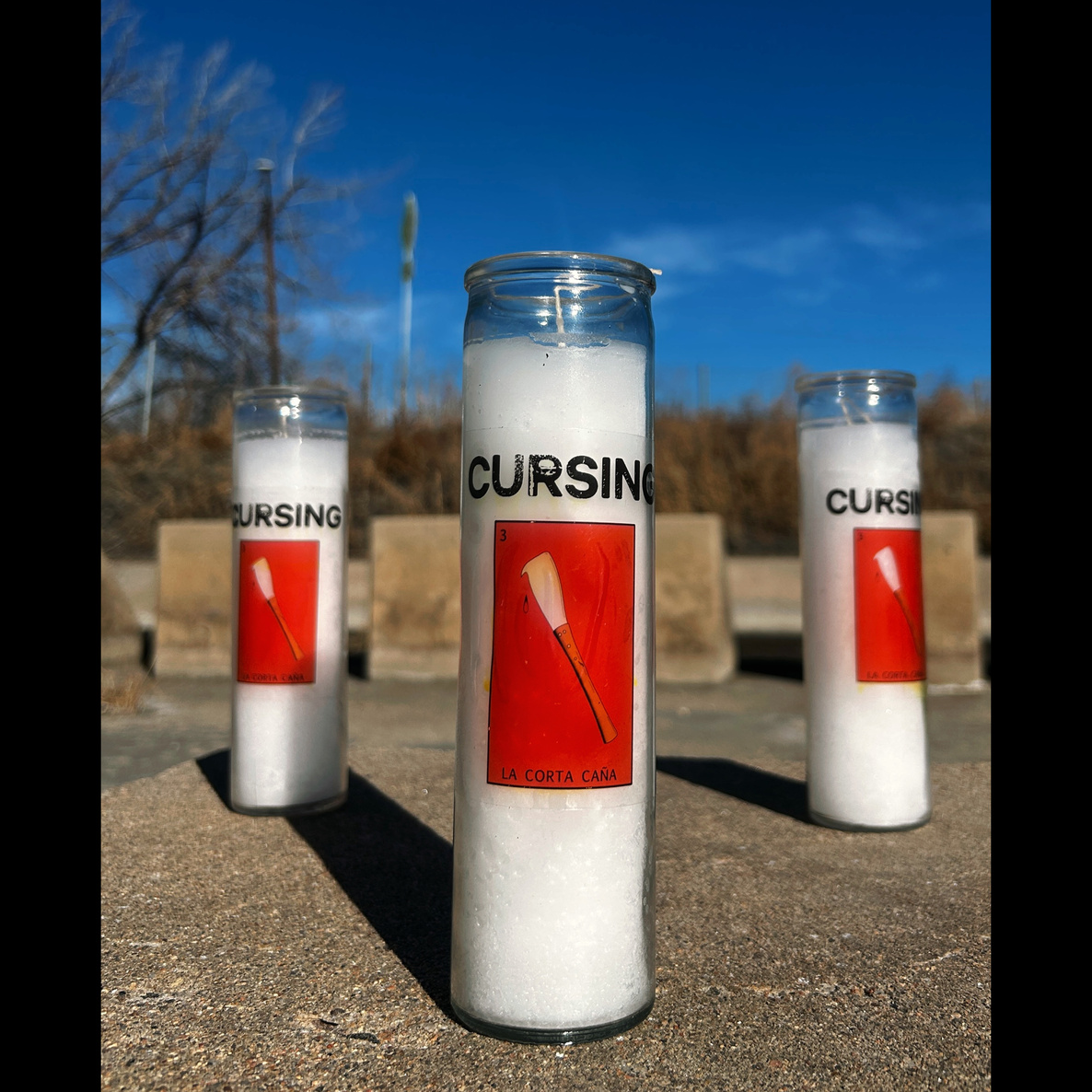 CURSING Loteria Candle